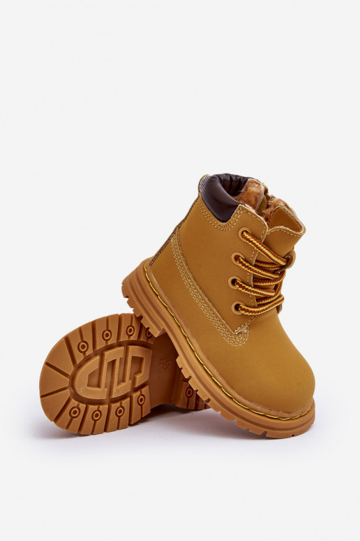 Kinderstiefel mit Reißverschlüssen in brauner Farbe Bansi