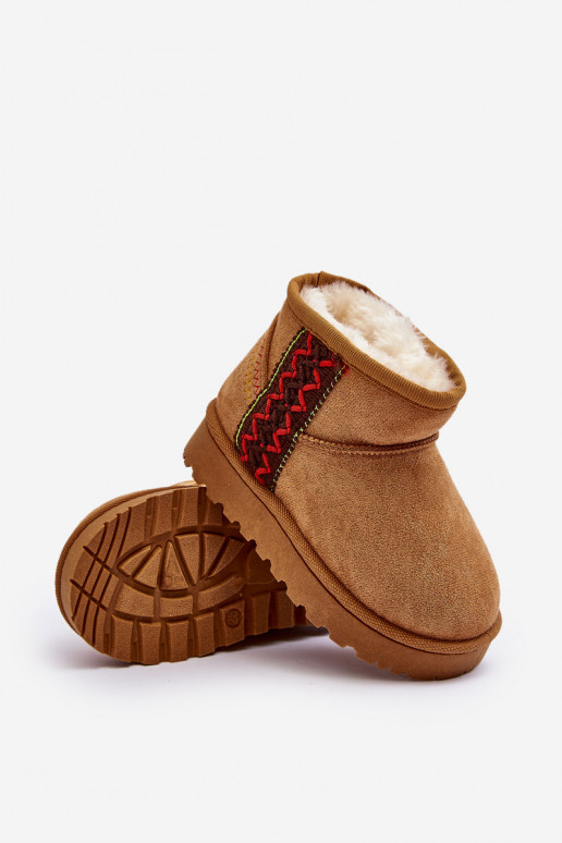 Schneestiefel Kinderstiefel erwärmte braune Farbe Leonora