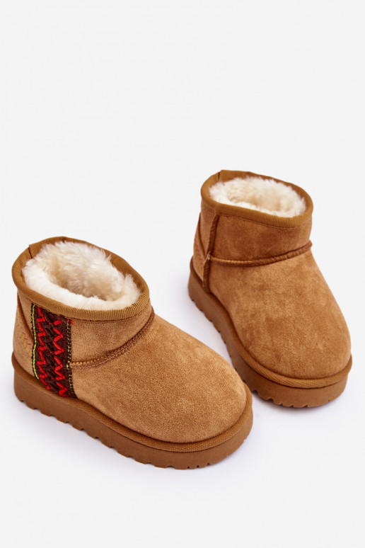 Schneestiefel Kinderstiefel erwärmte braune Farbe Leonora