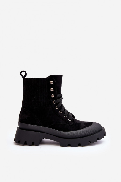 Stiefel mit Schnürsenkeln aus schwarzen Gordts Stiefel mit Schnürsenkeln aus schwarzen Gordts