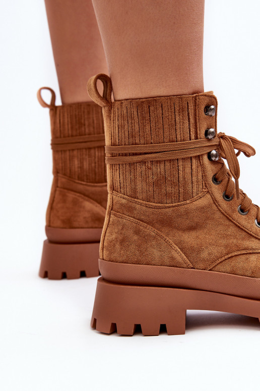 Stiefeletten mit Schnürsenkeln braune Gordts Stiefeletten mit Schnürsenkeln braune Gordts