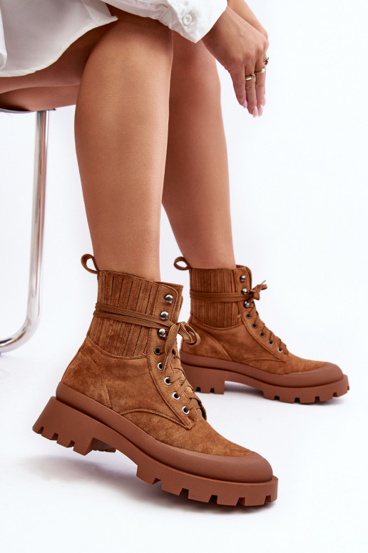 Stiefeletten mit Schnürsenkeln braune Gordts Stiefeletten mit Schnürsenkeln braune Gordts