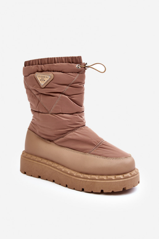 Schneestiefel mit massiver Sohle beige Lureta Schneestiefel mit massiver Sohle beige Lureta