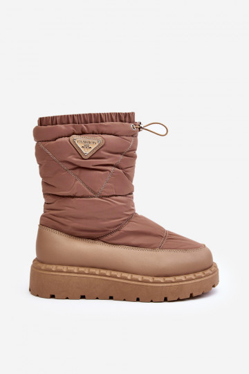 Schneestiefel mit massiver Sohle beige Lureta 2