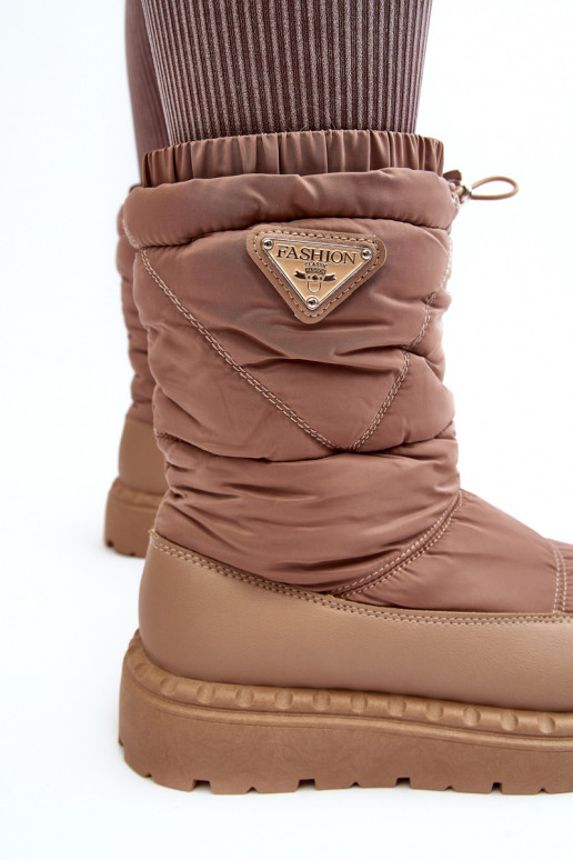 Schneestiefel mit massiver Sohle beige Lureta Schneestiefel mit massiver Sohle beige Lureta