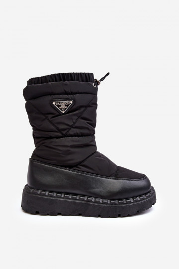 Schneestiefel mit massiver Sohle in schwarzer Farbe Lureta 2