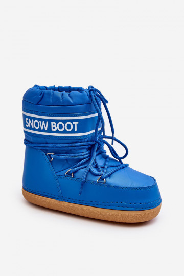 Schnür-Winterstiefel in blauer Farbe Soia