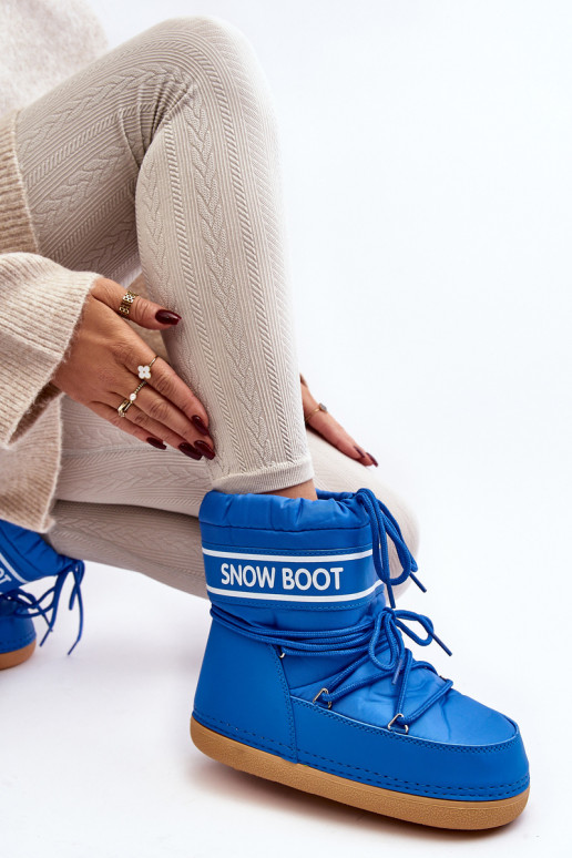 Schnür-Winterstiefel in blauer Farbe Soia Schnür-Winterstiefel in blauer Farbe Soia