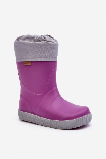 Kindergummistiefel mit Heizung Snow Wave Gokids 981 Lila
