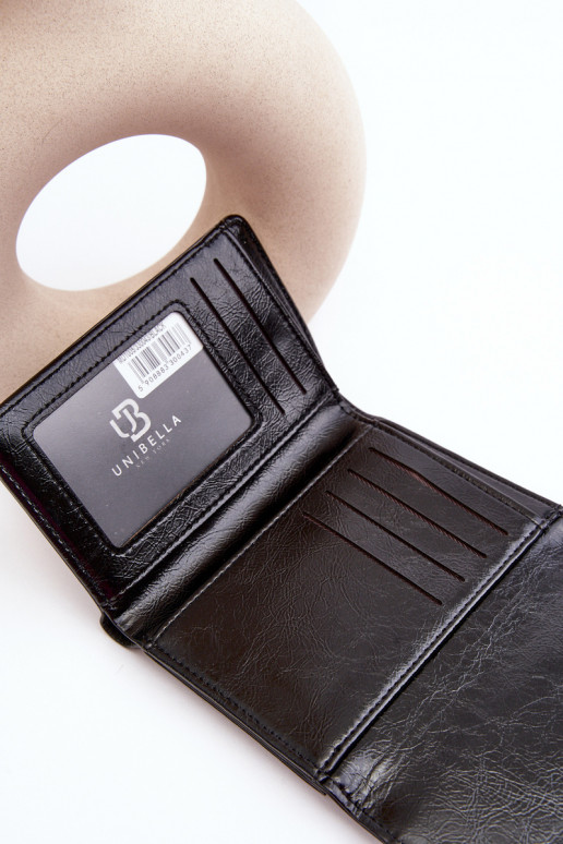 Damenbrieftasche aus Öko-Leder, schwarze Farbe Joanela Damenbrieftasche aus Öko-Leder, schwarze Farbe Joanela