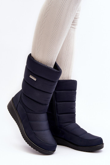 Gewärmte Schneestiefel in dunkelblauer Farbe Calena