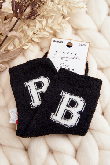 Warme Socken in Schwarz 2