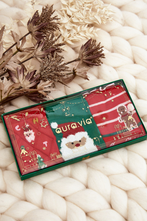 Set mit 3 Paar festlichen Socken Set mit 3 Paar festlichen Socken