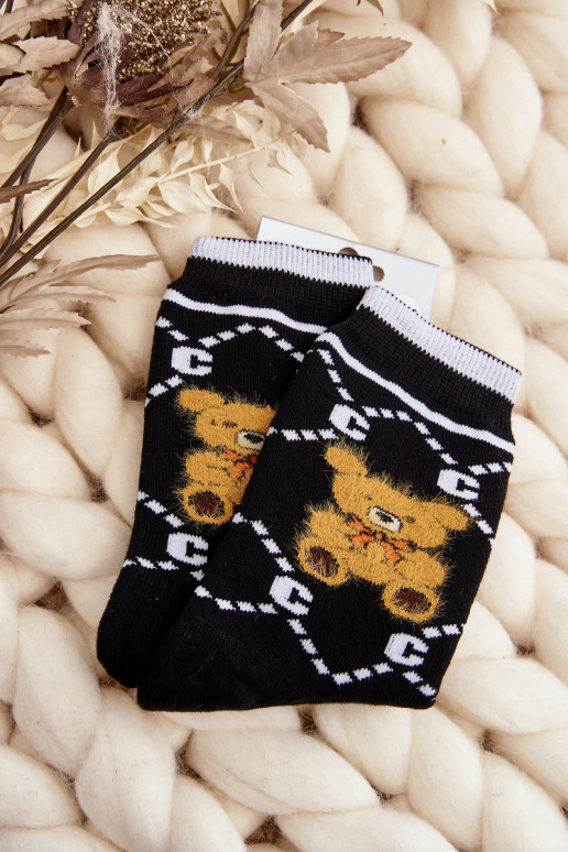 Warme Socken in Schwarz Warme Socken in Schwarz