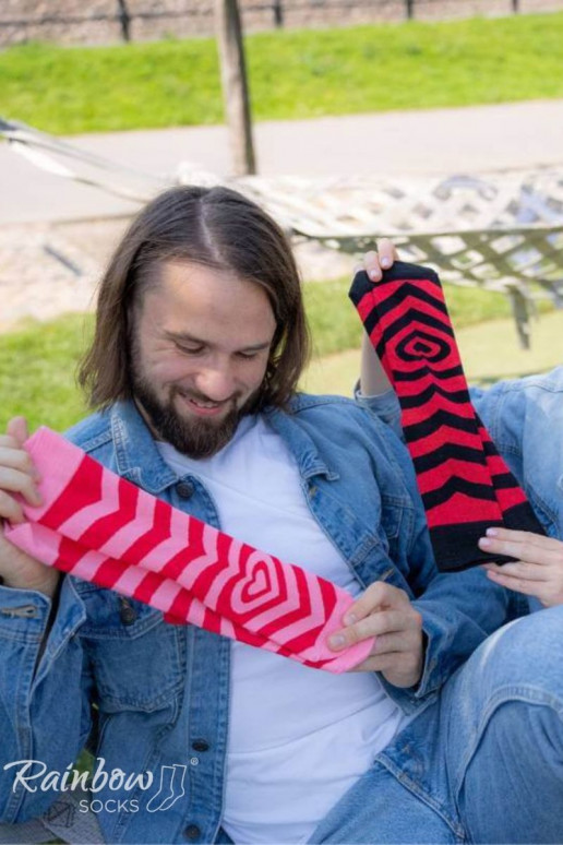 Socken COUPLE BOX 2 Paar Box mit Herzen Socken COUPLE BOX 2 Paar Box mit Herzen