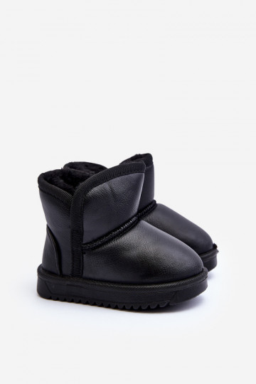 Künstliche Schneestiefel für Kinder in Schwarz Husalta