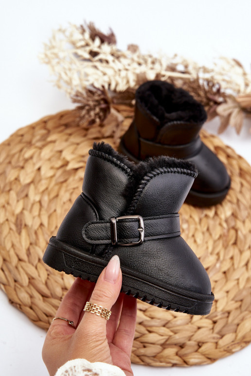 Öko-Schneestiefel für Kinder mit Riemen in der Farbe Schwarz von Orinor Öko-Schneestiefel für Kinder mit Riemen in der Farbe Schwarz von Orinor