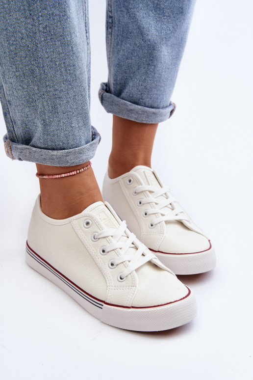 Damenschuhe aus Öko-Leder in der Farbe Weiß Lirean