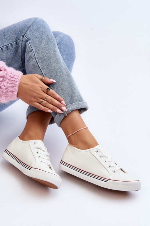 Damenschuhe aus Öko-Leder in der Farbe Weiß Lirean