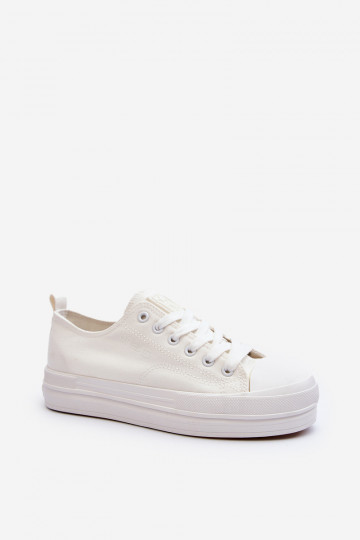 Textil-Sneaker in der Farbe Weiß Staneva