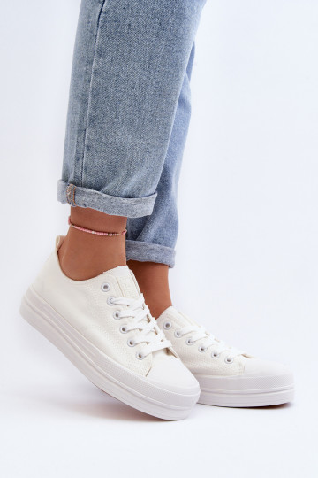 Textil-Sneaker in der Farbe Weiß Staneva 2