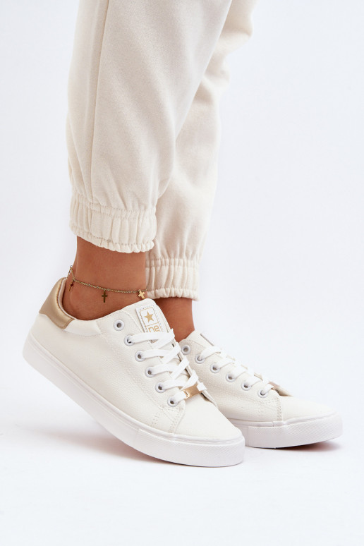 Freizeitschuhe aus Öko-Leder in der Farbe Weiß Tiraelle