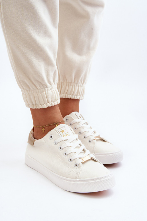 Freizeitschuhe aus Öko-Leder in der Farbe Weiß Tiraelle