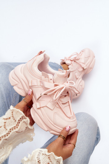 Sneakers-Modellschuhe mit modischen massiven Sohlen in der rosa Farbe Windamella 2