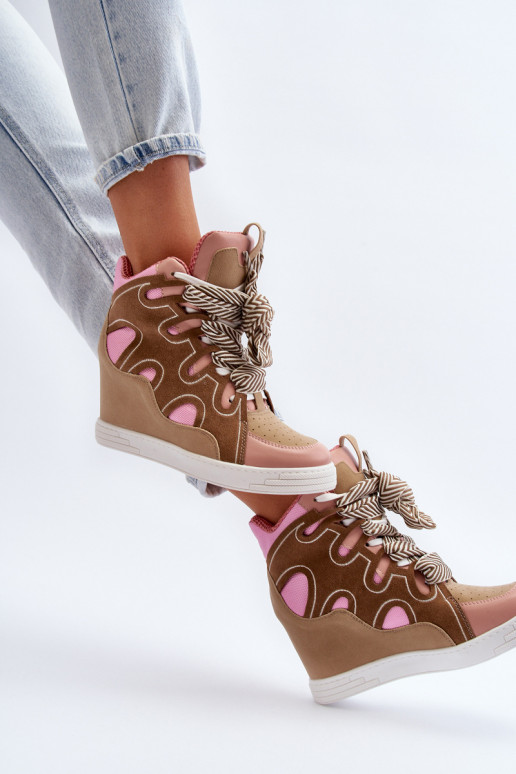 Turnschuhe Modell Schuhe rosa Farbe Leoppa