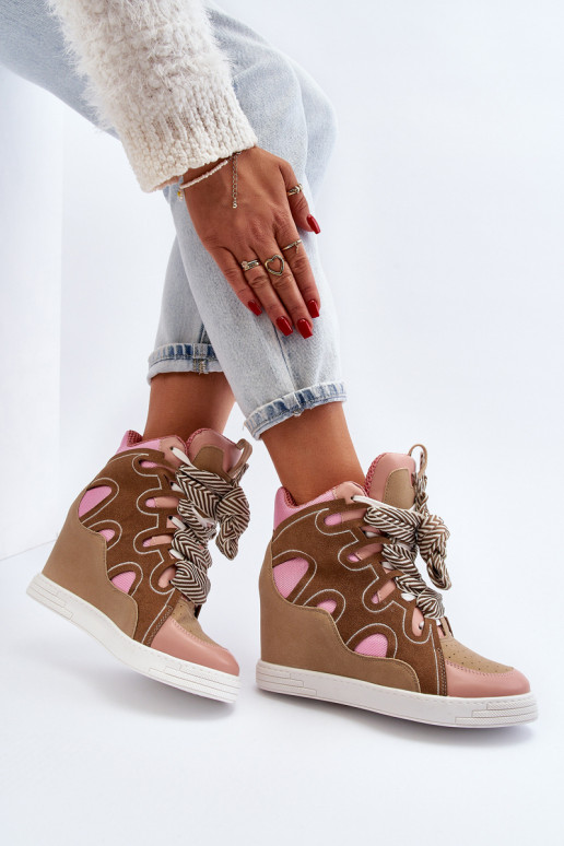 Turnschuhe Modell Schuhe rosa Farbe Leoppa