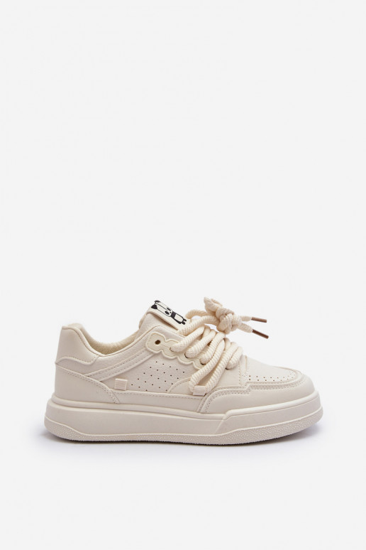 Sneakers Modell Schuhe Eco Beige Farbe Avanalis
