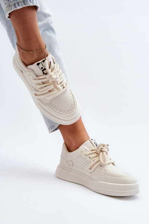 Sneakers Modell Schuhe Eco Beige Farbe Avanalis