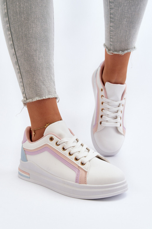 Damen-Sneaker mit glitzerndem rosa Elnami