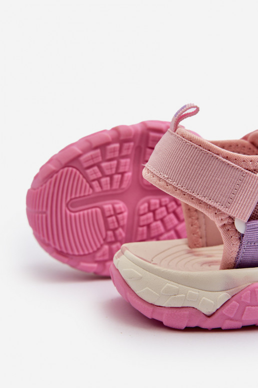 Sandalen Kinder mit Klebeverschlüssen Big Star NN374238 rosa Farbe