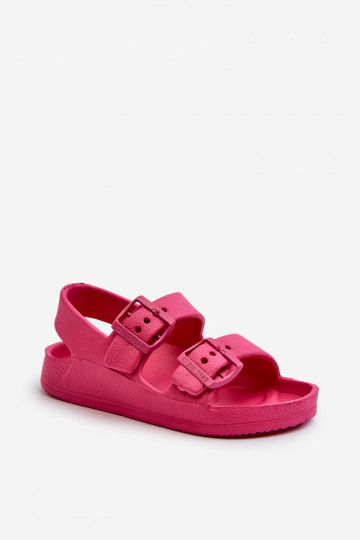 Hausschuhe für Kinder mit Schnallen BIG STAR NN374540 rosa Farbe