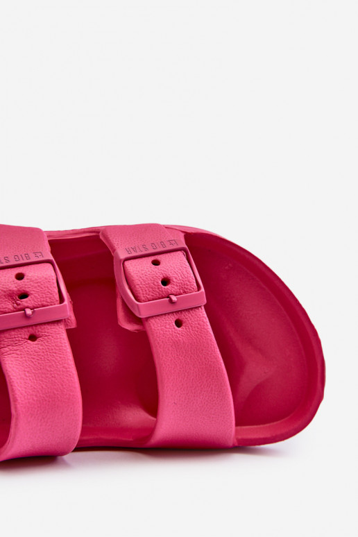 Hausschuhe für Kinder mit Schnallen BIG STAR NN374545 rosa Farbe Hausschuhe für Kinder mit Schnallen BIG STAR NN374545 rosa Farbe