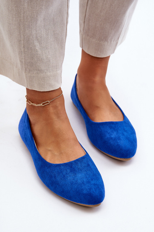 Blaue Wildlederballerinas Kommia Blaue Wildlederballerinas Kommia