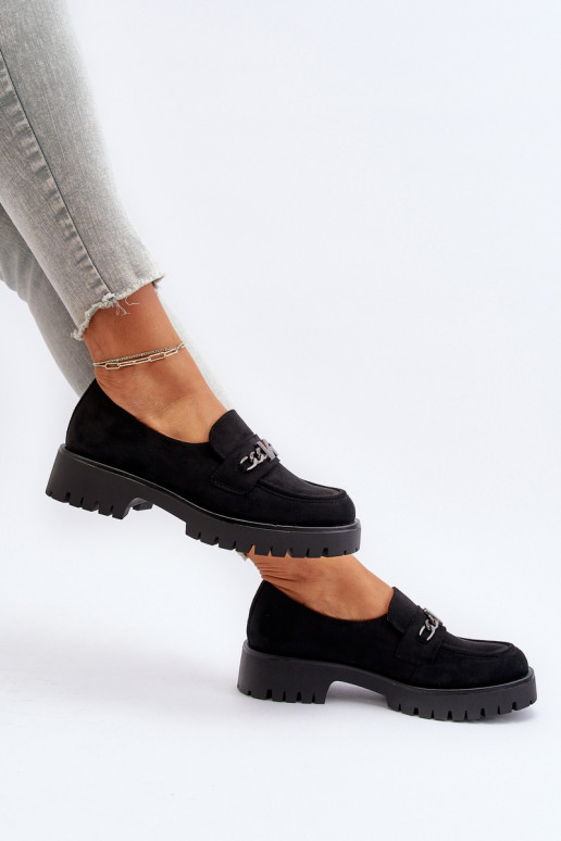 Wildledermokassins mit Ornamenten in der Farbe Schwarz Loraleima Wildledermokassins mit Ornamenten in der Farbe Schwarz Loraleima