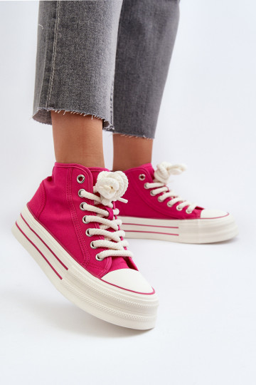 Freizeitschuhe mit Plateau in der Farbe Rosa von Aineri