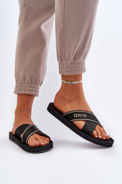 Damenhausschuhe Big Star NN274A059 schwarz