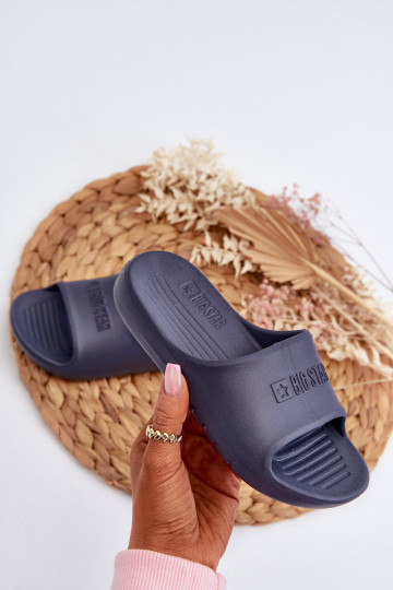 Leichte Hausschuhe für Kinder Big Star NN374557 dunkelblau 2