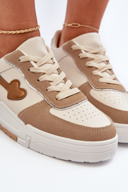 Sneakers Modellschuhe mit Plateau beige Zeparine Sneakers Modellschuhe mit Plateau beige Zeparine