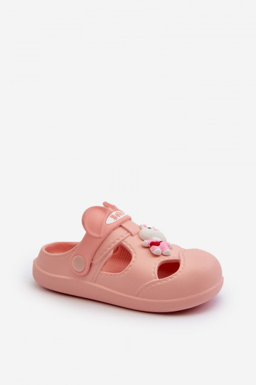 Hausschuhe Kinder Leichte Hausschuhe mit Ornamenten rosa Farbe Opleja