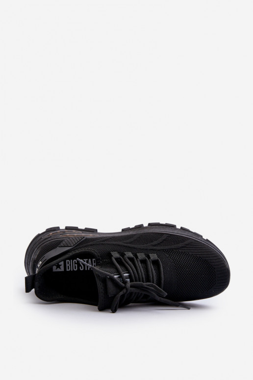 Sneakers Modell Schuhe HI-POLY SYSTEM Big Star NN174467 schwarze Farbe