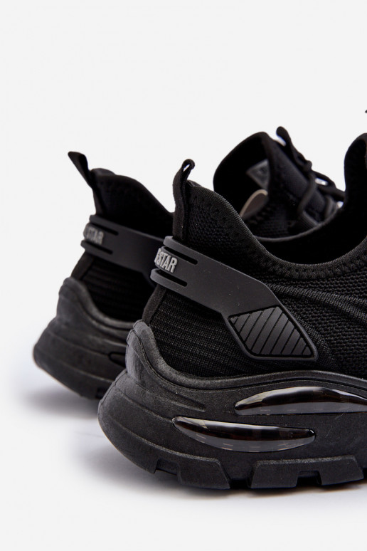 Sneakers Modell Schuhe HI-POLY SYSTEM Big Star NN174467 schwarze Farbe