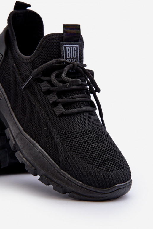 Sneakers Modell Schuhe HI-POLY SYSTEM Big Star NN174467 schwarze Farbe