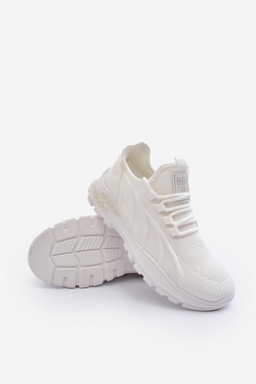 Sneakers Modell Schuhe HI-POLY SYSTEM Big Star NN174468 weiße Farbe