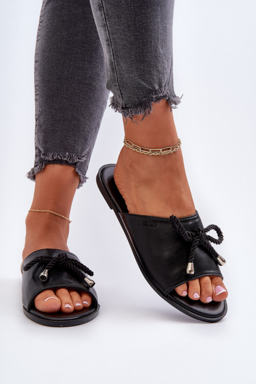 Damenhausschuhe Eko Big Star NN274066 schwarz