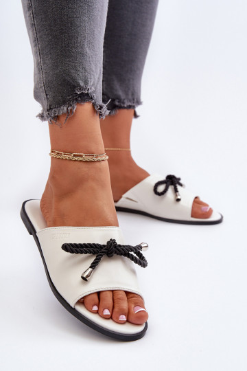 Damenhausschuhe Eko Big Star NN274067 weiße Farbe 2