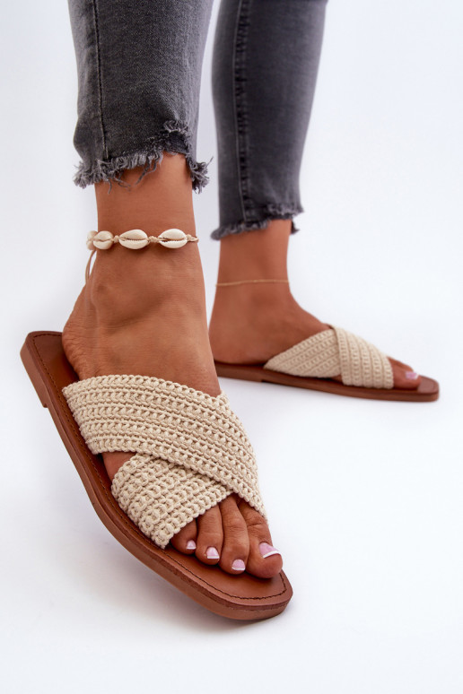 Hausschuhe Big Star NN274078 beige Hausschuhe Big Star NN274078 beige